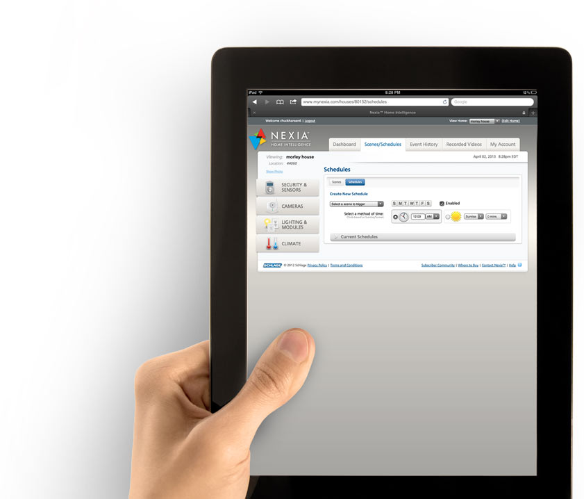 Nexia Features on the iPhone
